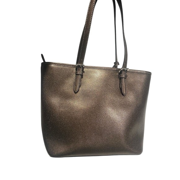 Michael Kors Jet Set Tote Medium Brown Leather Shoulder Bag - Picture 2 of 15